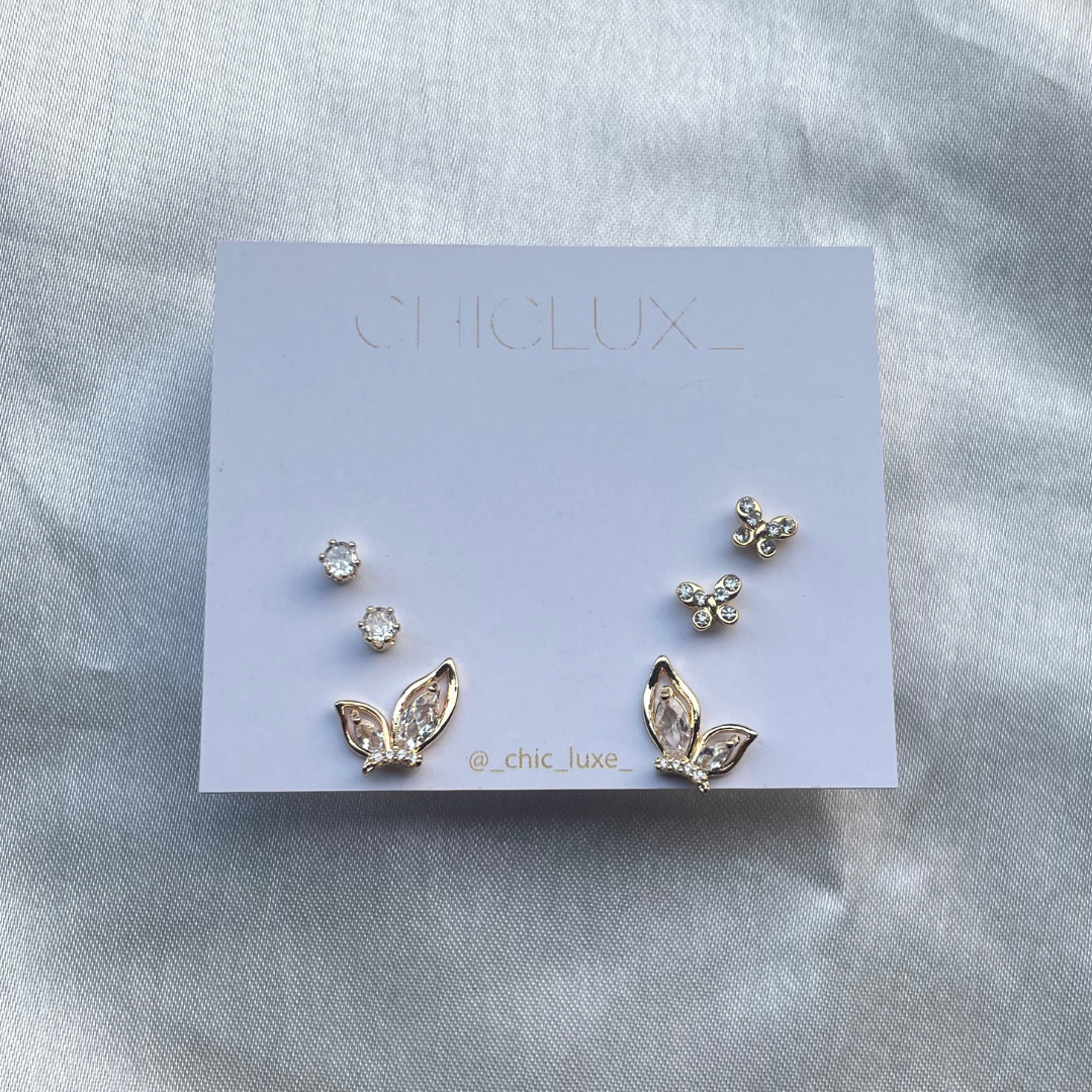 Set of 3 mini Earrings