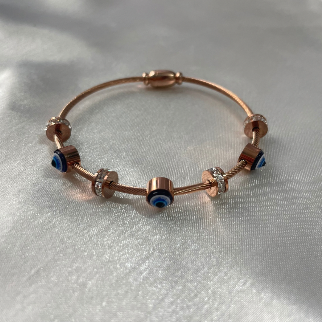 Evil eye Bracelet (Rose gold)