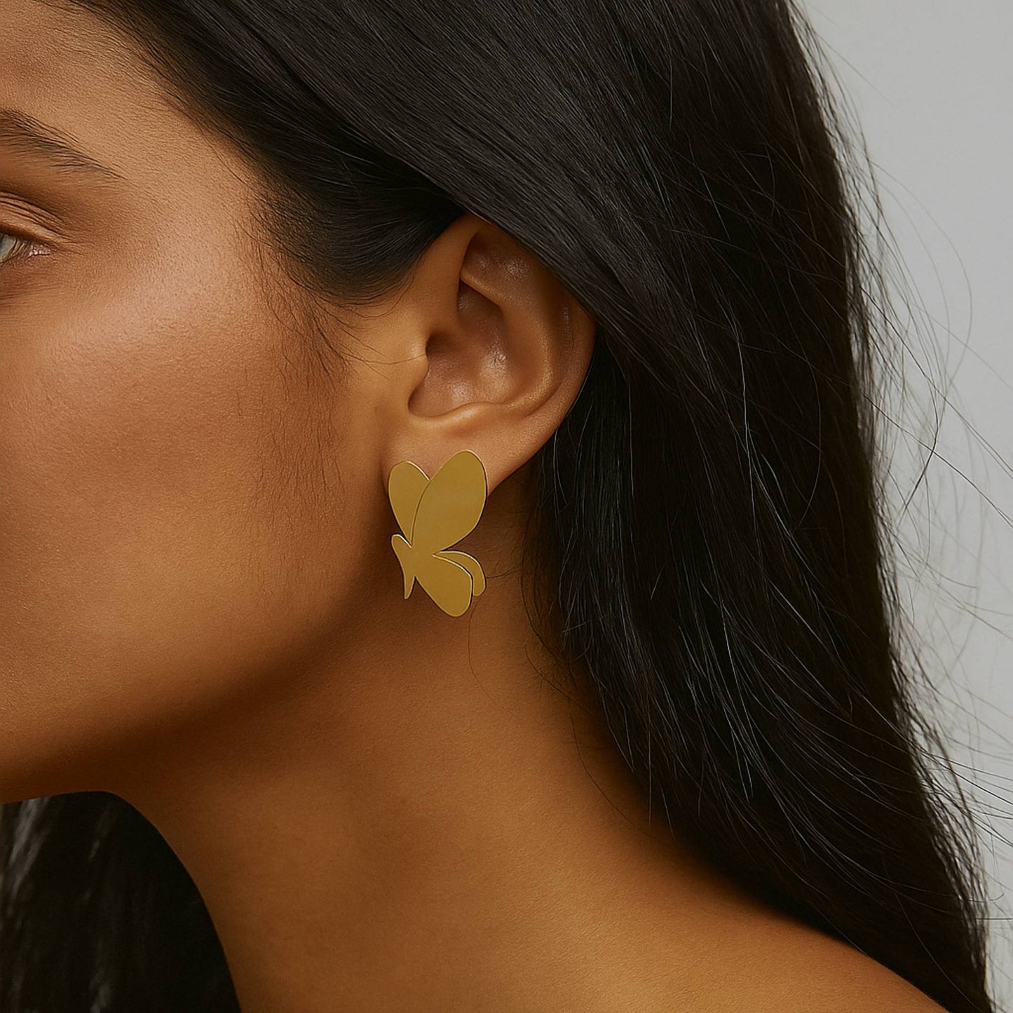 Butterfly Golden Earrings
