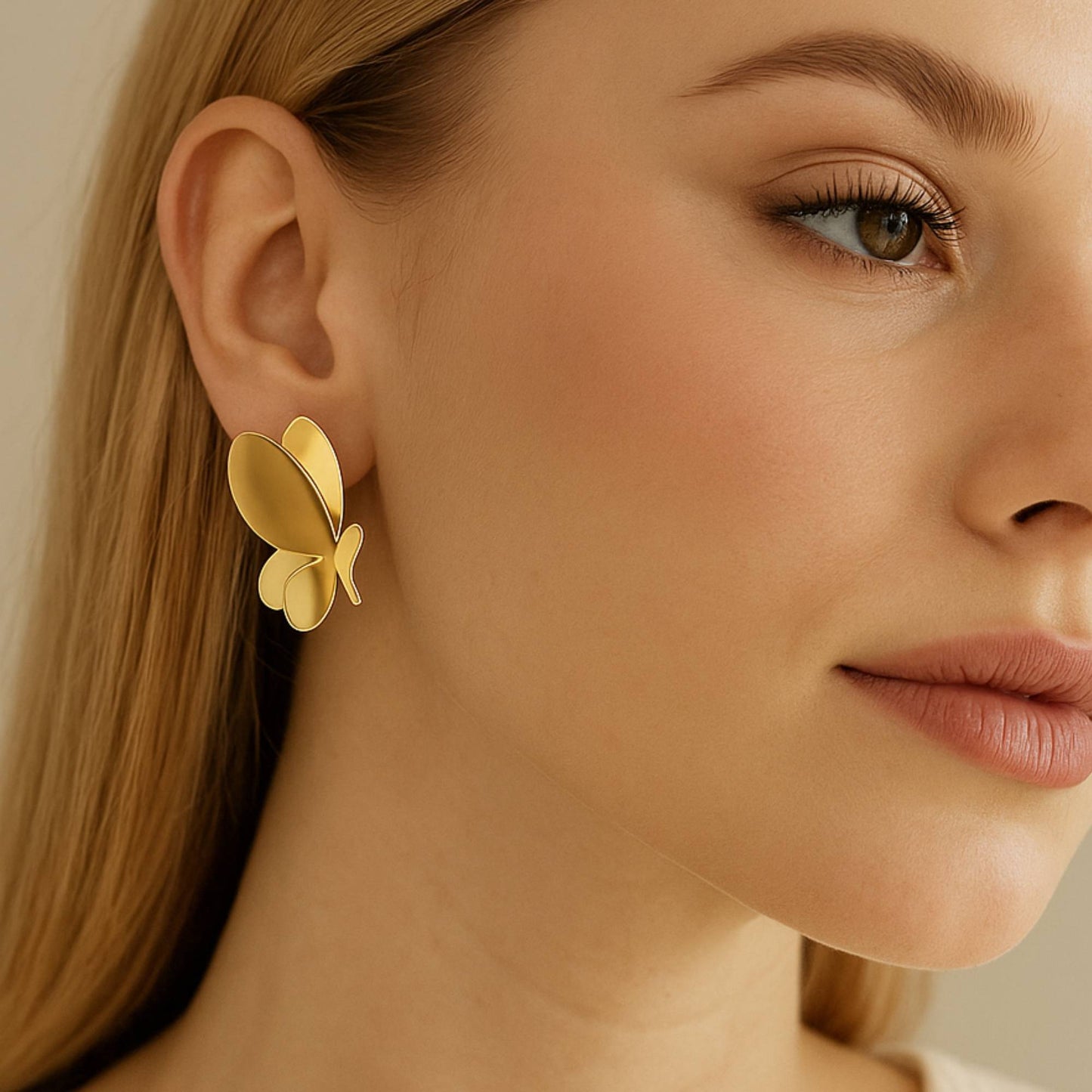 Butterfly Golden Earrings