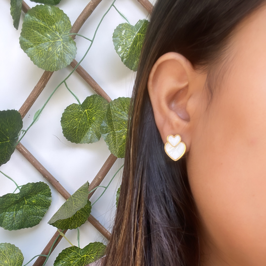 Double Heart Earring