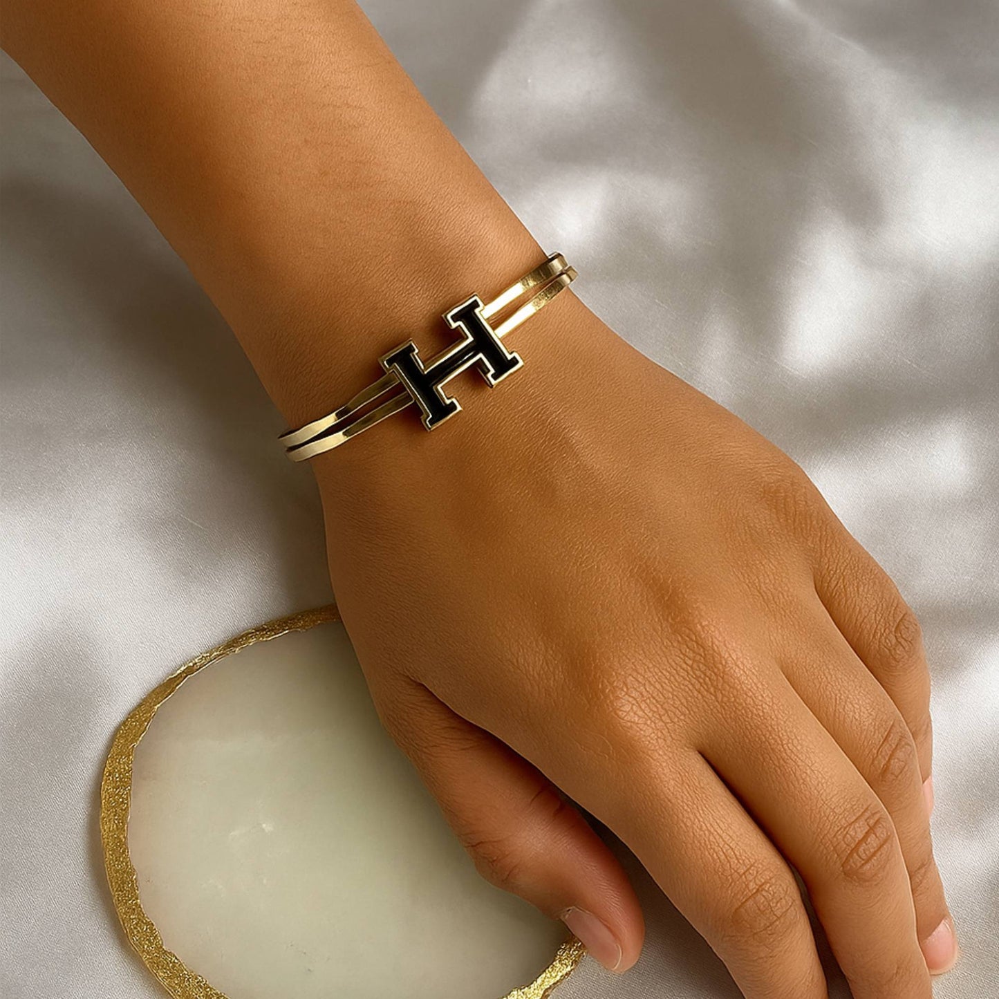 Signature H Cuff Bracelet