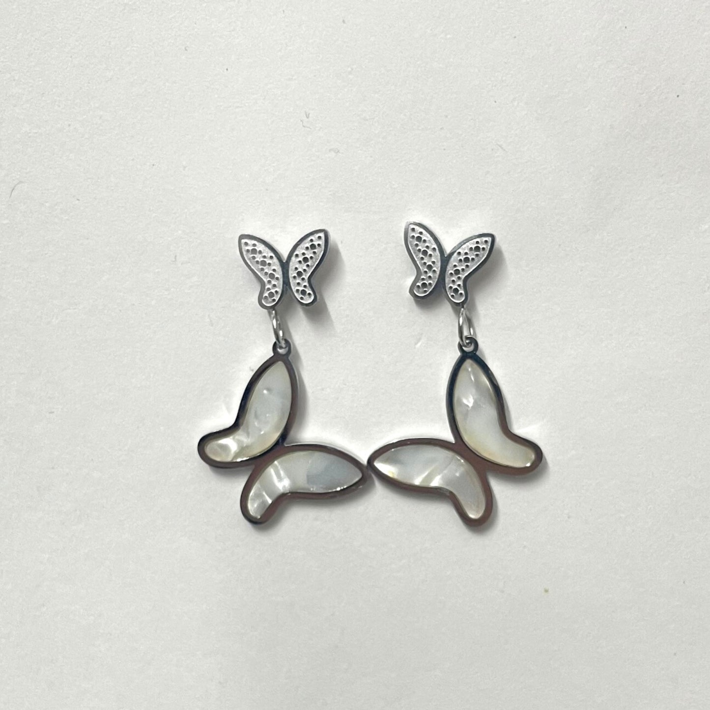 Silver Butterfly Earring
